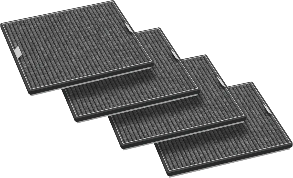 DKF 17-P Actief koolstoffilter (Set 4x DKF 12-P)