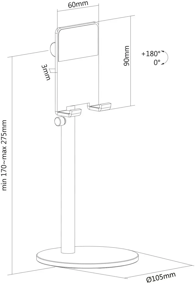 DS10-200SL1 Phone Desk Stand