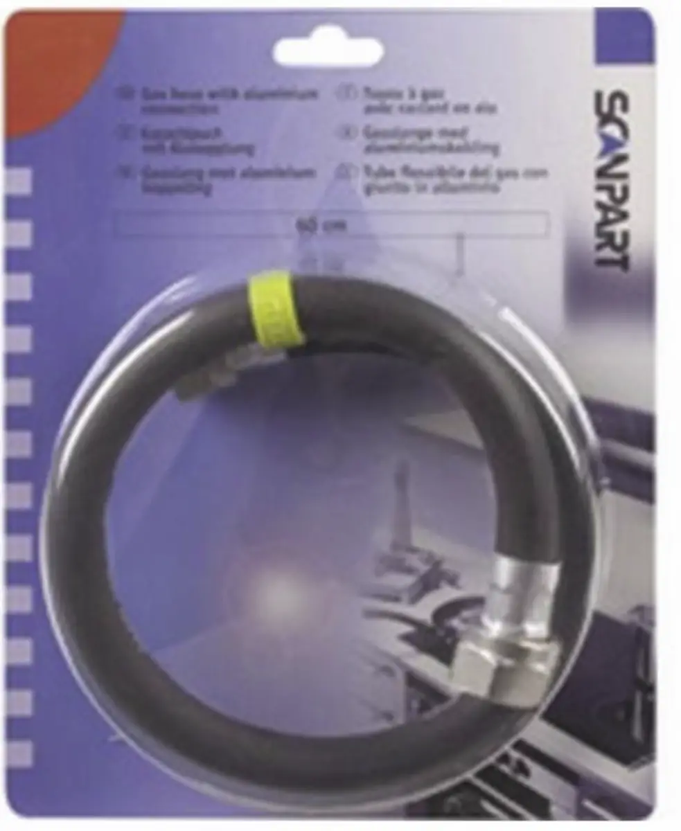 GASSLANG 60CM ALU.KOPP. BL