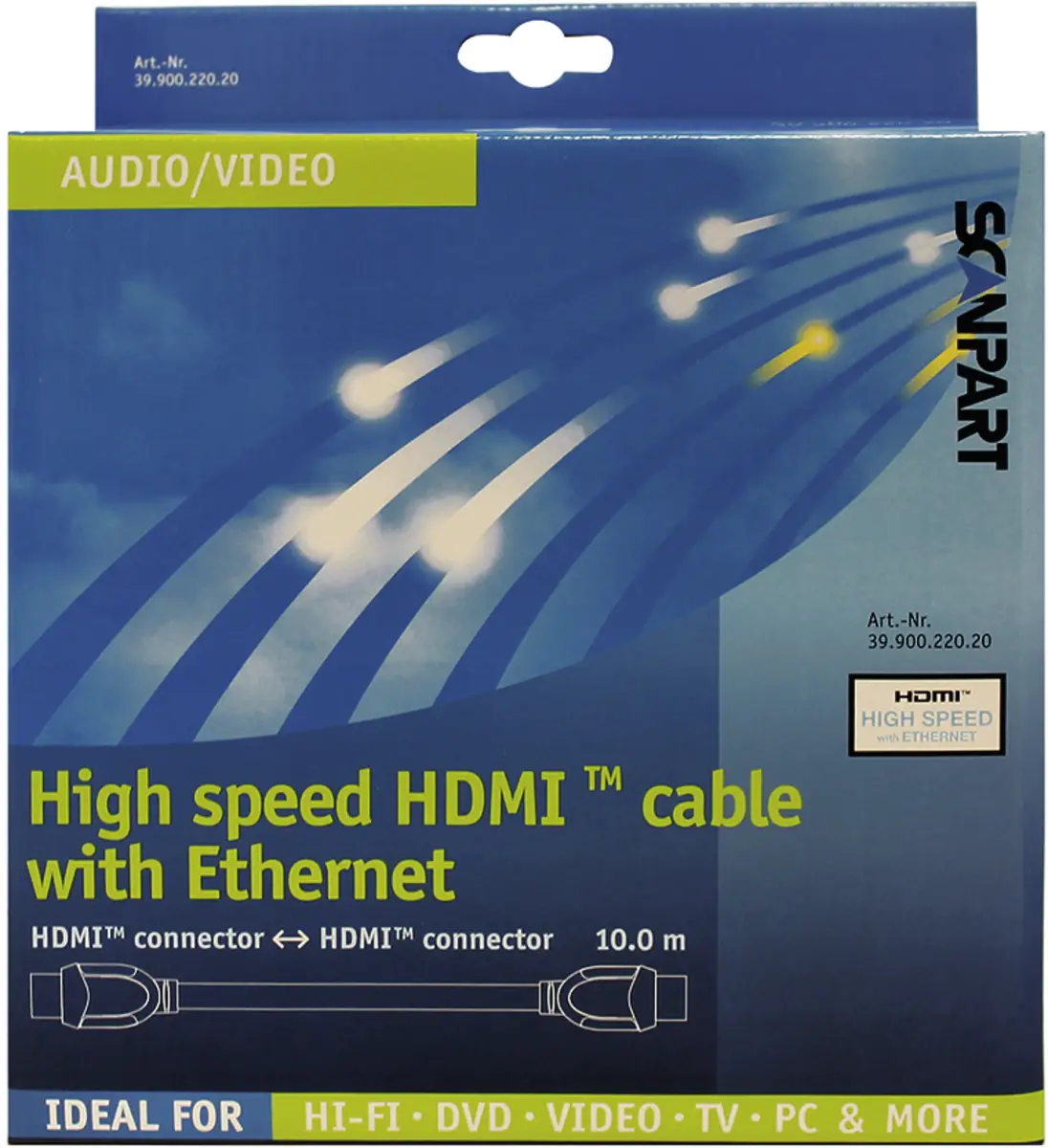 HDMI KABEL HIGH SP + ETH. 10M