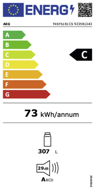 AEG TK6FS181CS energielabel
