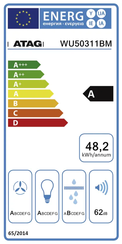 ATAG WU50311BM energielabel
