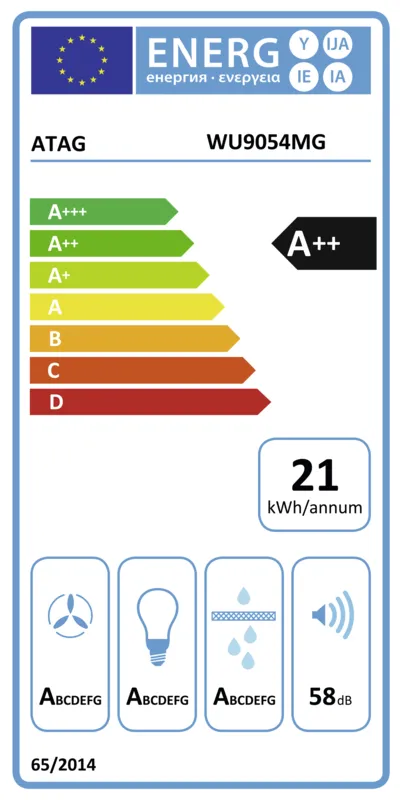 ATAG WU9054MG energielabel