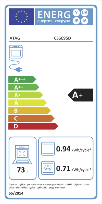 ATAG CS6695D energielabel