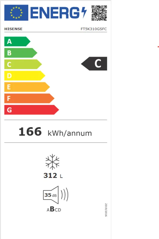 Hisense FT5K310GSFC energielabel
