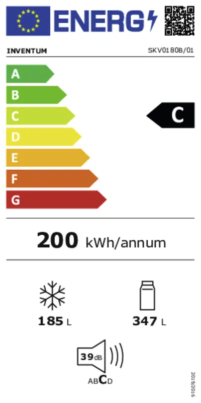 Inventum SKV0180B energielabel