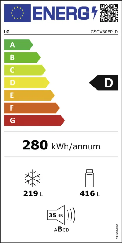LG GSGV80EPLD energielabel