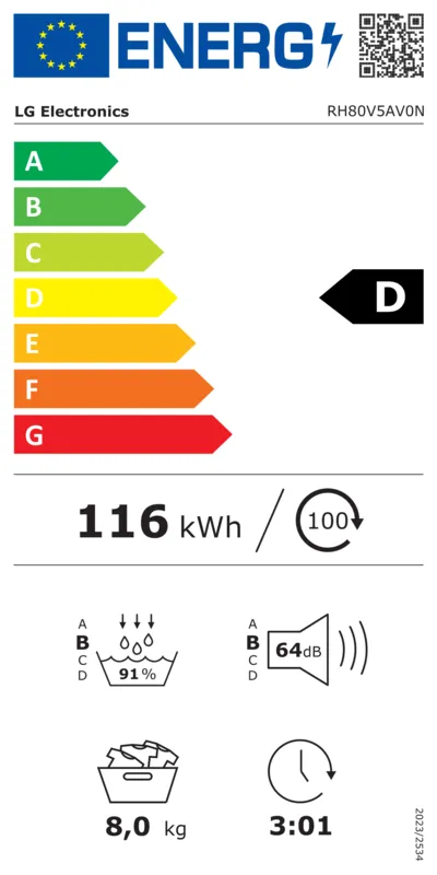 LG RH80V5AV0N energielabel