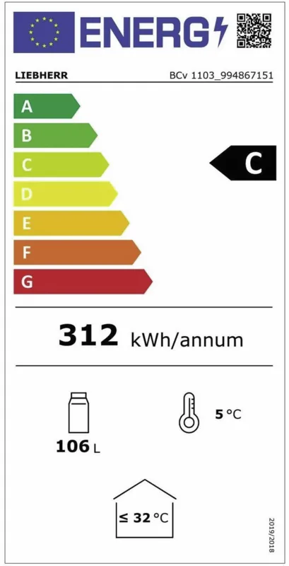 Liebherr BCv 1103-22 energielabel