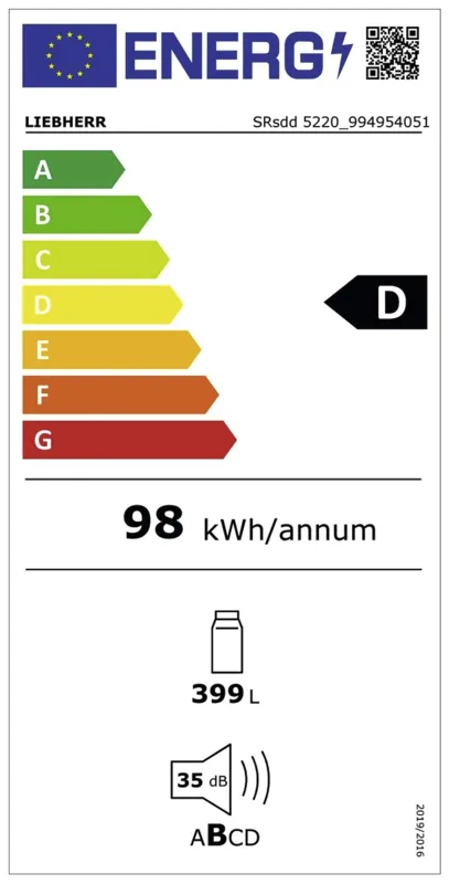 Liebherr SRsdd 5220-22 energielabel