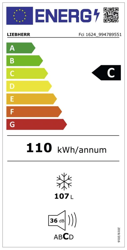 Liebherr Fci 1624-20 energielabel