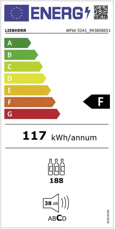Liebherr WFbli 5241-20 energielabel