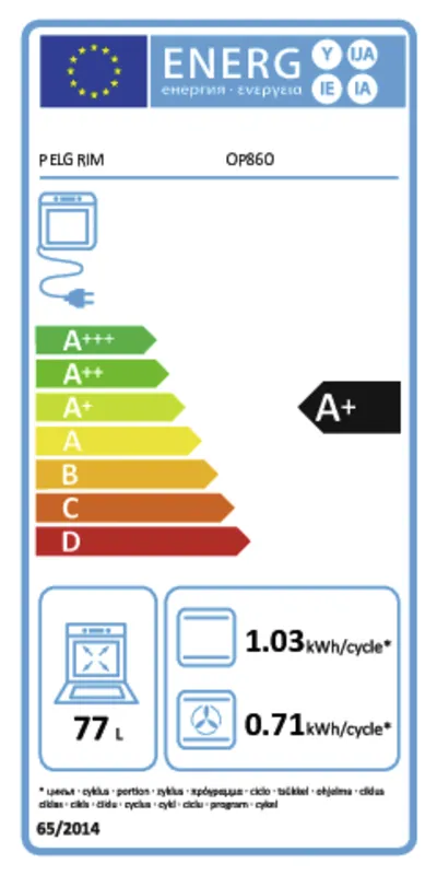 Pelgrim OP860 energielabel