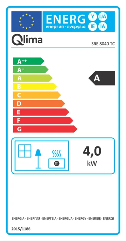 Qlima SRE 8040 TC energielabel