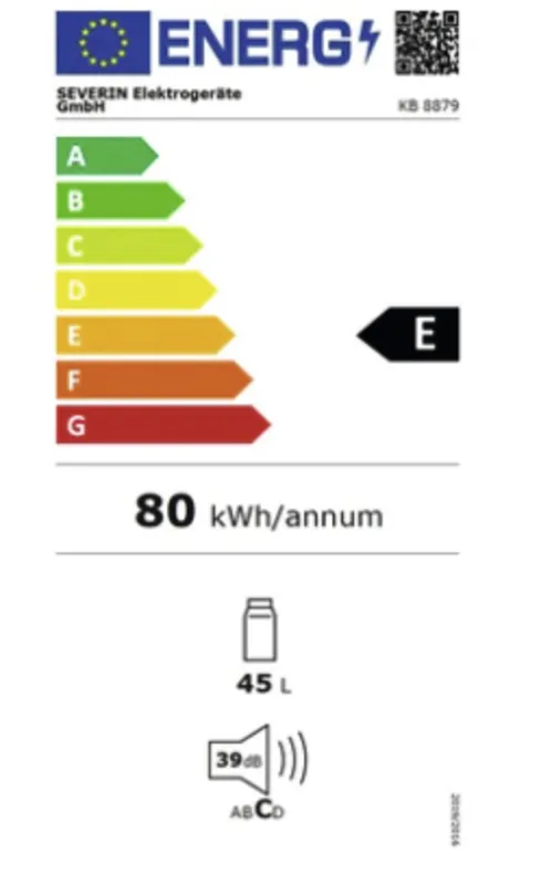 Severin KB 8879 energielabel