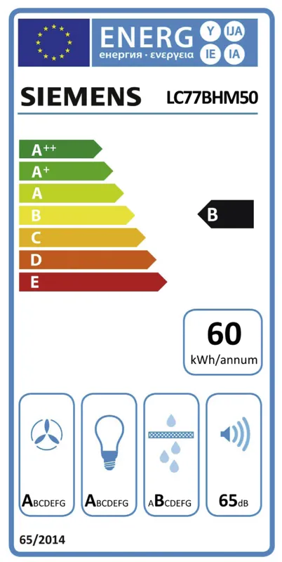 Siemens LC77BHM50 energielabel