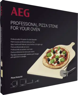 AEG A9OZPS1M Pizzasteenset (1 steen, 1 houten schep, 1 rolmes)
