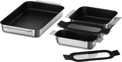 HEZ9FF040 Flex pan set, 4 stuks (2xS, 1xM, 1xL)