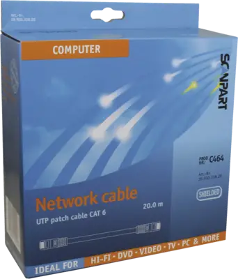 3990033820 NETWERKKABEL CAT6 (UTP) 20.0M