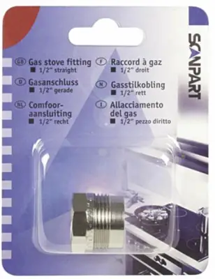 Scanpart COMFOORAANSLUIT. 1/2INCH RECHT BL